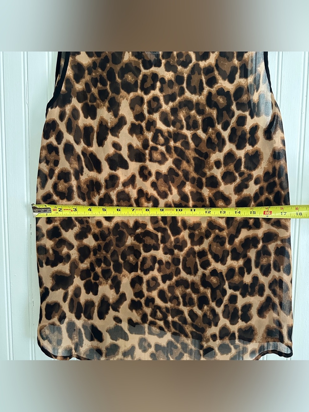 Forever 21 Leopard Print Sleeveless Button Front Camisole - Brown & Black - Picture 7 of 8